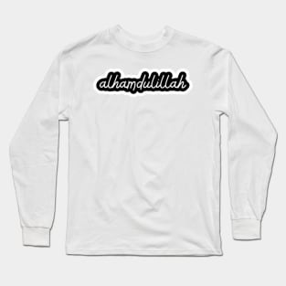 Alhamdulillah Aesthetic Print Long Sleeve T-Shirt